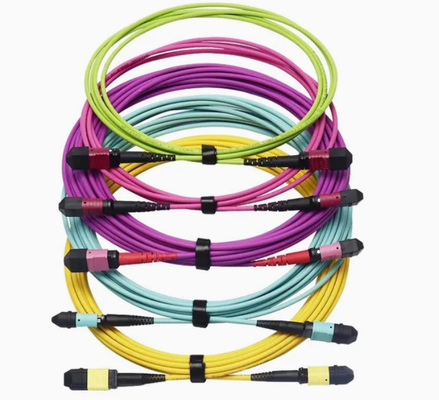 Fibra Óptica FTTH Cordão de Parche Trunk Cable PVC Material Panel MPO Fibra Cable