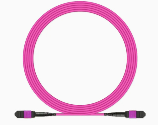 Flexível MPO/MTP 12 Fibras Fibra Óptica Cordão de Parche -20C- 70C para diferentes ambientes