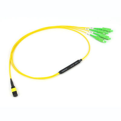 Cabo Trunk MPO/MTP de 12/24/48/96/144 Fibras com Modo de Fibra 50/125um e Revestimento Externo em PVC/LSZH Patchcord de Fibra Óptica