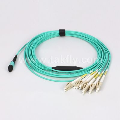 Cabo Trunk MPO/MTP de 12/24/48/96/144 Fibras com Modo de Fibra 50/125um e Revestimento Externo em PVC/LSZH Patchcord de Fibra Óptica