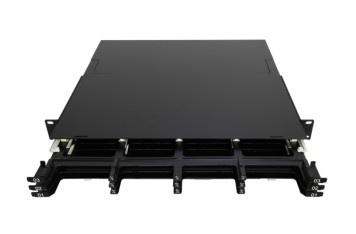 Painel de gestão de cassetes MTP/MPO de desenho deslizante para diâmetros de cabo 0,9 / 2,0 / 3,0 mm -40°C a 80°C Faixa de temperatura
