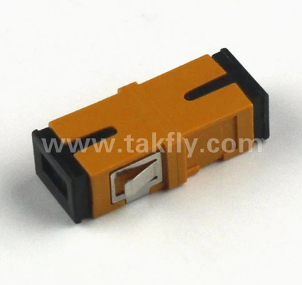Adaptador de fibra óptica simplex duplex FTTH SC compatível com a RoHS Temperatura de funcionamento -40- 85C Perda de retorno ≥45 dB