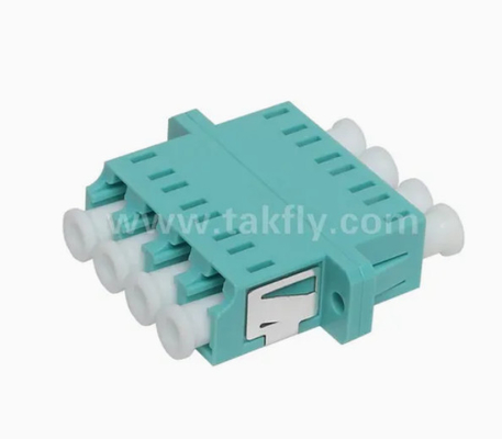LC Quad APC Upc 4 Núcleos Adaptador de Fibra Óptica com Flange Simplex e Duplex