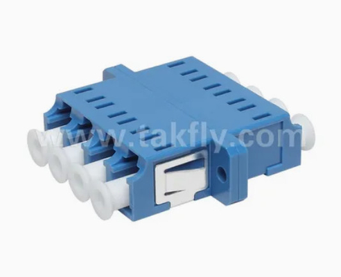 LC Quad APC Upc 4 Núcleos Adaptador de Fibra Óptica com Flange Simplex e Duplex
