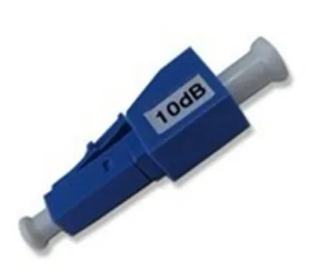 LC UPC/APC 3, 5, 10, 15, 20dB Attenuador de fibra óptica masculino-feminino com corpo metálico