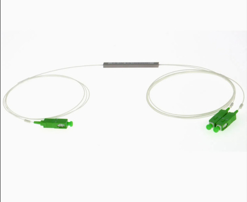 1X2 900um Mini Tubos de Aço Fibra Óptica PLC Splitter Module Alta Confiabilidade e Estabilidade