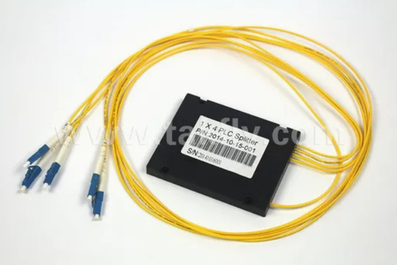Compacto Gpon Epon 1X4 SC APC ABS FTTX Fibra Óptica PLC Splitter com tolerância de temperatura de -40- 85C