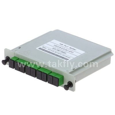 1*8 Modo Único G657A1 Fibra Casette Tipo LGX PLC Splitter com Conector Sc/APC Alta confiabilidade e estabilidade