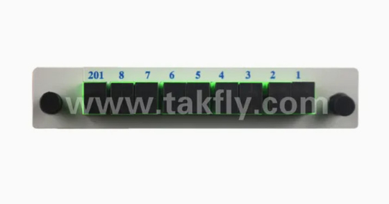 1*8 Modo Único G657A1 Fibra Casette Tipo LGX PLC Splitter com Conector Sc/APC Alta confiabilidade e estabilidade