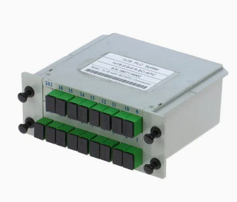 Alta confiabilidade e estabilidade FTTX Gpon 1*16 Modo único G657A1 Fibra de cassete Tipo LGX PLC Splitter com conector Sc/APC