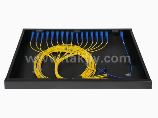 Gpon Epon 32 Port Rack Mount Fiber Optical Splitter Sc/APC Connector Alta confiabilidade e estabilidade