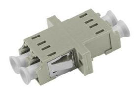 Adaptador APC LC de diâmetro de fibra de 125 μm com tipo de polir