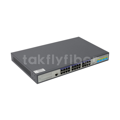 Layer3 Gerenciado 24 Port Gigabit PoE switch com 4 X 10G SFP