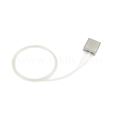Tipo industrial 16CH Ultra Compacto DWDM Mux Demux, 100GHz C18-C48, comprimento de onda de alta precisão, saída de fibra unilateral