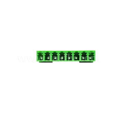LC/UPC 8 Port Single Mode SM OS2, Verde, sem flange Adaptador de Fibra Ótica para Telecomunicações
