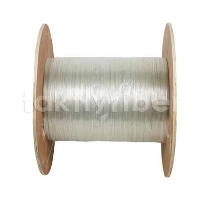 Cabo de Queda de Fibra Óptica FTTH Transparente 2.2x3.0mm G657A2 Plano Interno