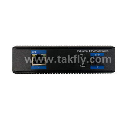 Comutador industrial Gigabit POE com 1 porta SFP e montagem DIN-Rail