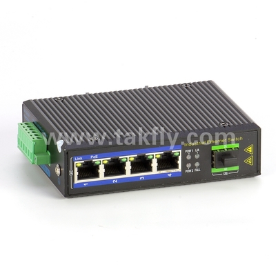 Comutação industrial POE Ethernet 4-Port Gigabit com slot SFP