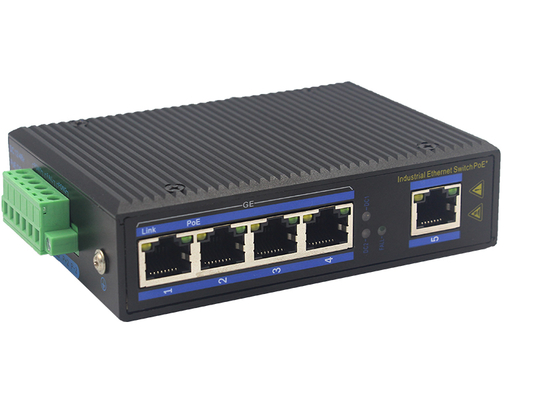 Comutação industrial POE Ethernet 4-Port Gigabit com slot SFP