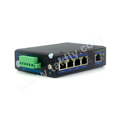 Switch PoE Industrial 5 Port Gigabit Montagem em Trilho DIN IP40