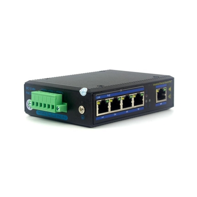 Switch PoE Industrial 5 Port Gigabit Montagem em Trilho DIN IP40