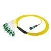 Cabo Patch Cord de Fibra Óptica MTP OM5 16F Macho Fêmea MPO Jumper