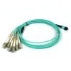 8-24 Core OM3 MPO Fiber Patch Cord MPO-MPO LSZH / PVC