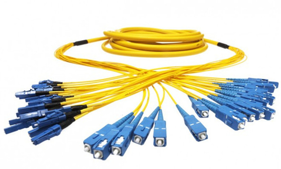 Cabo Patchcord Óptico Breakout SC-LC LSZH 12 Fibras