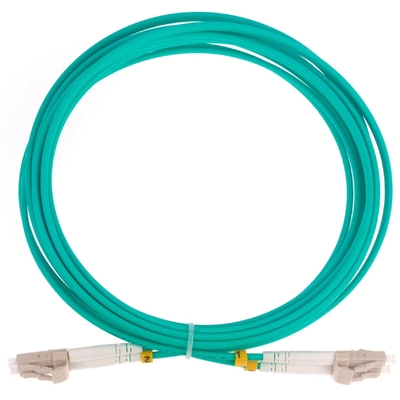 Cabo de ligação de fibra óptica duplex LC OM3 0,9mm-3,0mm PVC/LSZH