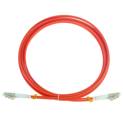 Cabo de ligação de fibra óptica duplex LC OM3 0,9mm-3,0mm PVC/LSZH