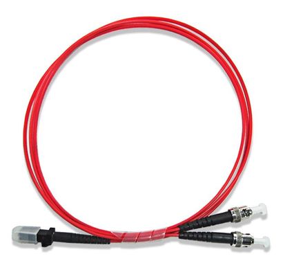 Cabo de remendo de fibra óptica MTRJ-ST PVC/LSZH/TPU SM/MM 1.8mm duplex