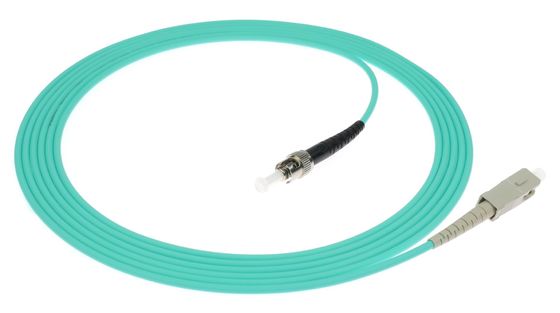 ST-ST Simplex Fiber Optic Patch Cord PVC/LSZH/TPU UPC e APC