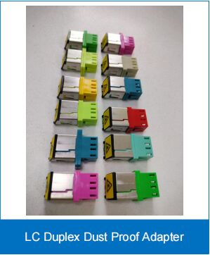 LC Duplex Adaptador à prova de poeira SM/MM 0.2dB Alto desempenho