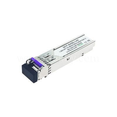 SFP 1.25gbps 80km LC Reach Tx1490nm/Rx1550nm Transceptor óptico bidirecional para Data Center FTTX