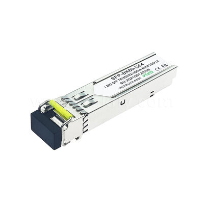 SFP 1.25gbps 80km LC Reach Tx1490nm/Rx1550nm Transceptor óptico bidirecional para Data Center FTTX