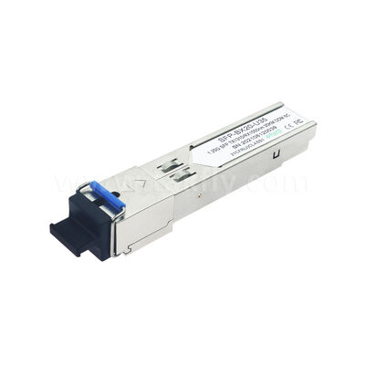 Módulo transceptor óptico SFP 1.25Gbps 20KM SC Bidirecional para Data Center FTTH FTTX