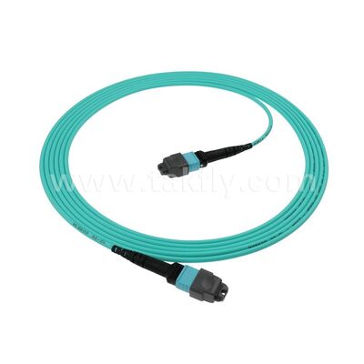 Alta densidade 8 12 16 24 MPO MTP Multimodo MM OM3 OM4 Fibra Óptica Patchcord / Fibra Óptica Patch Cable / Jumper Óptico / Fibra Óptica Trunk Cable para 10G 40G 100G 200G 400G Data Center