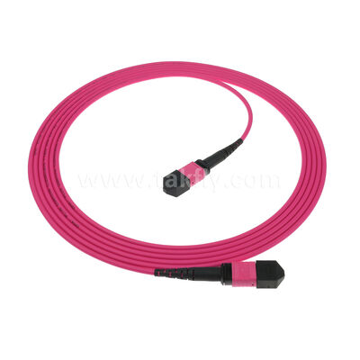 MPO MTP Homem Feminino 8F 12F 16F 24F MM Multimodo OM4 Fibra Óptica Patchcord / Fibra Óptica Patch Cable / Fibra Óptica Breakout Cable / Fibra Óptica Trunk Cable