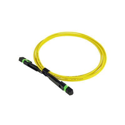 Conector de fibra MTP MPO Elite com Pull Tab SM MM Fibra Óptica Cable Breakout Fibra Óptica Patchcord/Fibra Óptica Patch Cable/Fibra Óptica Trunk Cable/Fibra Óptica Fanout Cable para alta densidade