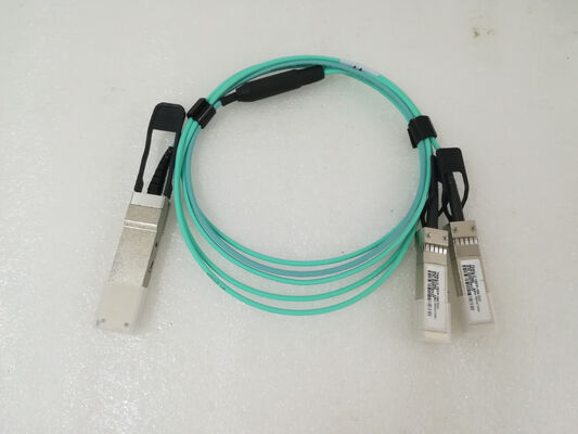 Cabos ópticos ativos Fibra AOC 40G QSFP+ 2x10 SFP+ para Data Center