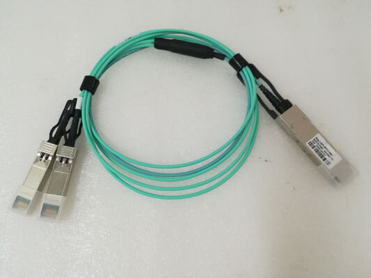 Cabos ópticos ativos Fibra AOC 40G QSFP+ 2x10 SFP+ para Data Center