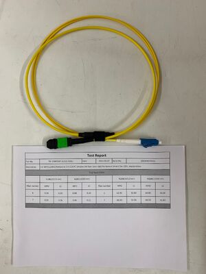 Cabo de conexão breakout MPO para LC de precisão com 2 fibras e conectores APC/UPC opcionais para conectividade flexível
