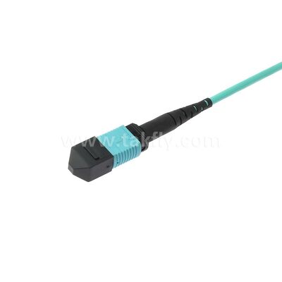 Patchcord MPO/MTP Monomodo Multimodo LSZH 8f/12f/24f Cabo de Fibra Óptica para Data Center FTTX