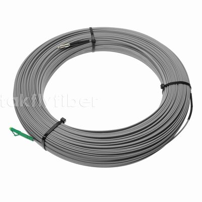 Cabo de Fibra Óptica Drop FTTH Pré-Conectorizado Tipo Bala SCAPC Puxável 2.0x5.2mm