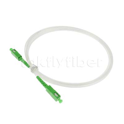 FTTH 2.0*3.0mm Transparente Invisível Fibra Óptica Interiores Patchcord SCAPC para SCAPC com G657A Fibra