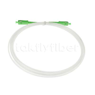 FTTH 2.0*3.0mm Transparente Invisível Fibra Óptica Interiores Patchcord SCAPC para SCAPC com G657A Fibra