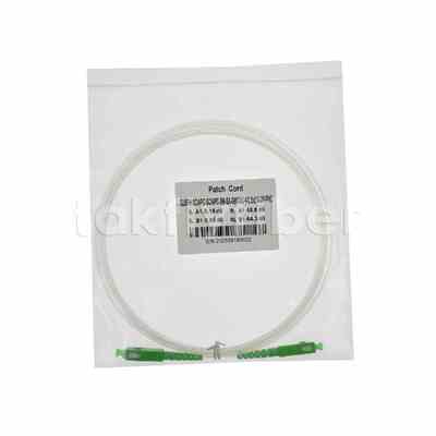 FTTH 2.0*3.0mm Transparente Invisível Fibra Óptica Interiores Patchcord SCAPC para SCAPC com G657A Fibra
