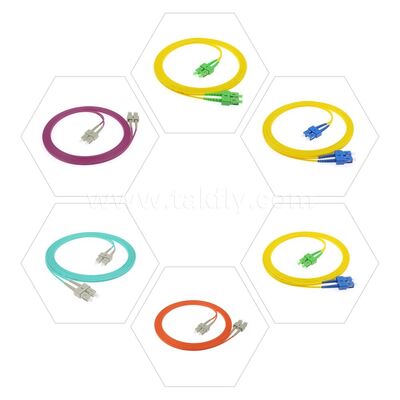 Fibra óptica patchcord LC/Sc/FC/St Single-mode/Multimode Upc/APC Simplex/Duplex Jumper para FTTH Data Center Telecom