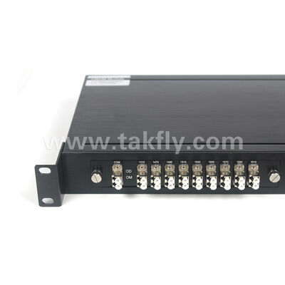 Fibra ótica do módulo de CWDM 8+1Channel MUX+DEMUX LGX para o centro de dados FTTX