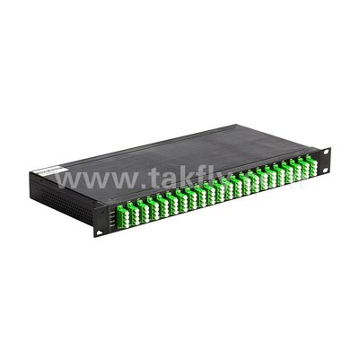 Fibra Óptica DWDM 100GHz AWG 40CH MUX+DEMUX para Data Center Telecom 5G